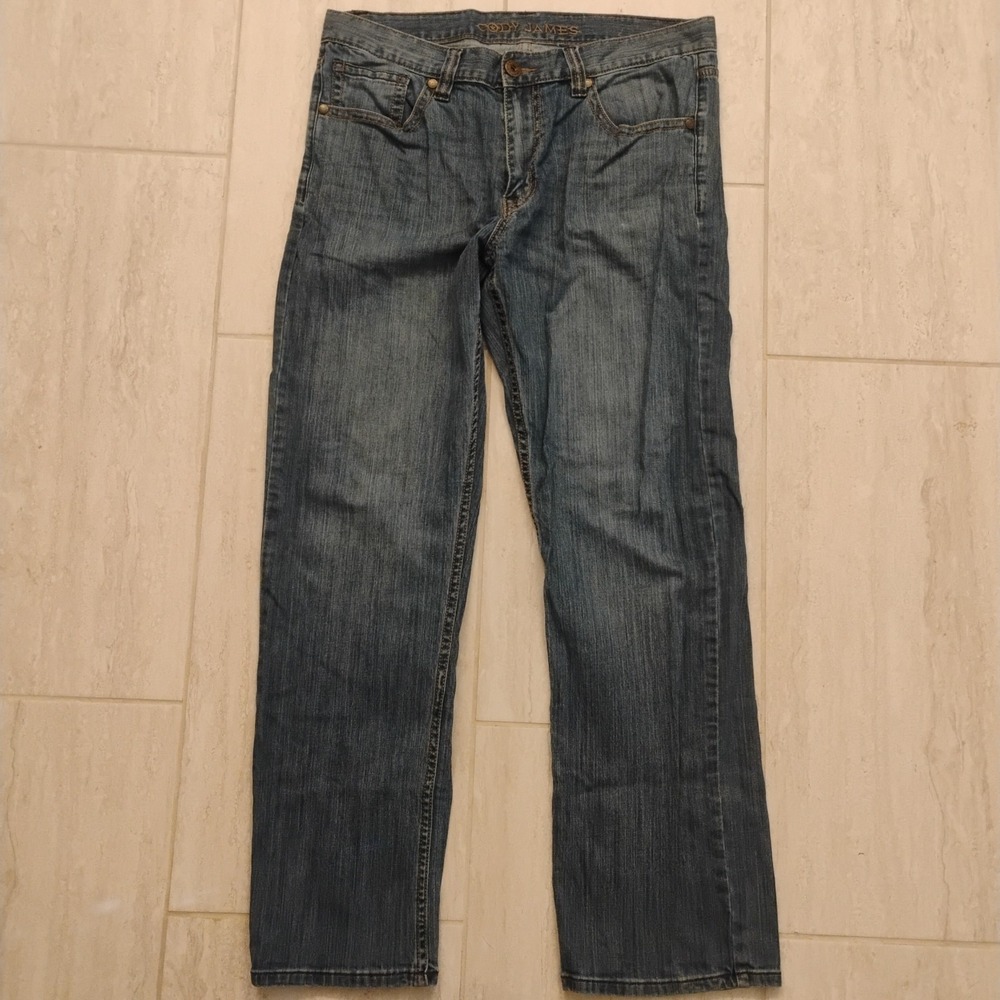 Cody James Straight Leg Jeans Mens W34 L32 Medium Wash Denim Western Cowboy Blue